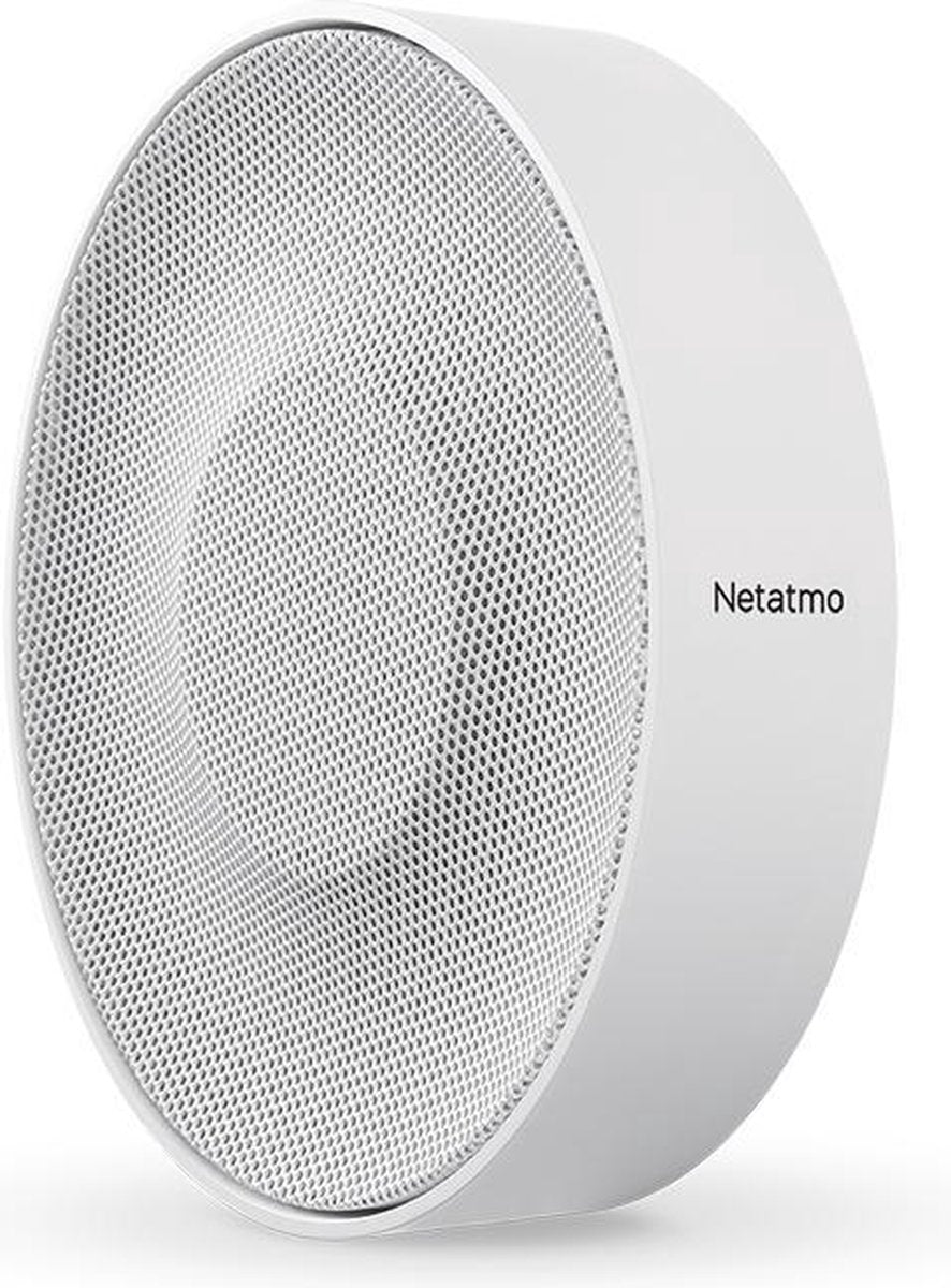 Netatmo smart indoor siren - wireless alarm siren - 110 db alarm - security system - for camera - including batteries - white - 1 piece