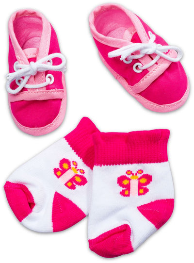 Calzini per bambini neonati nati scarpe viola rosa