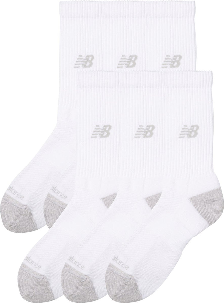 New balance active crew sock 6 pack unisex sportsokken - white