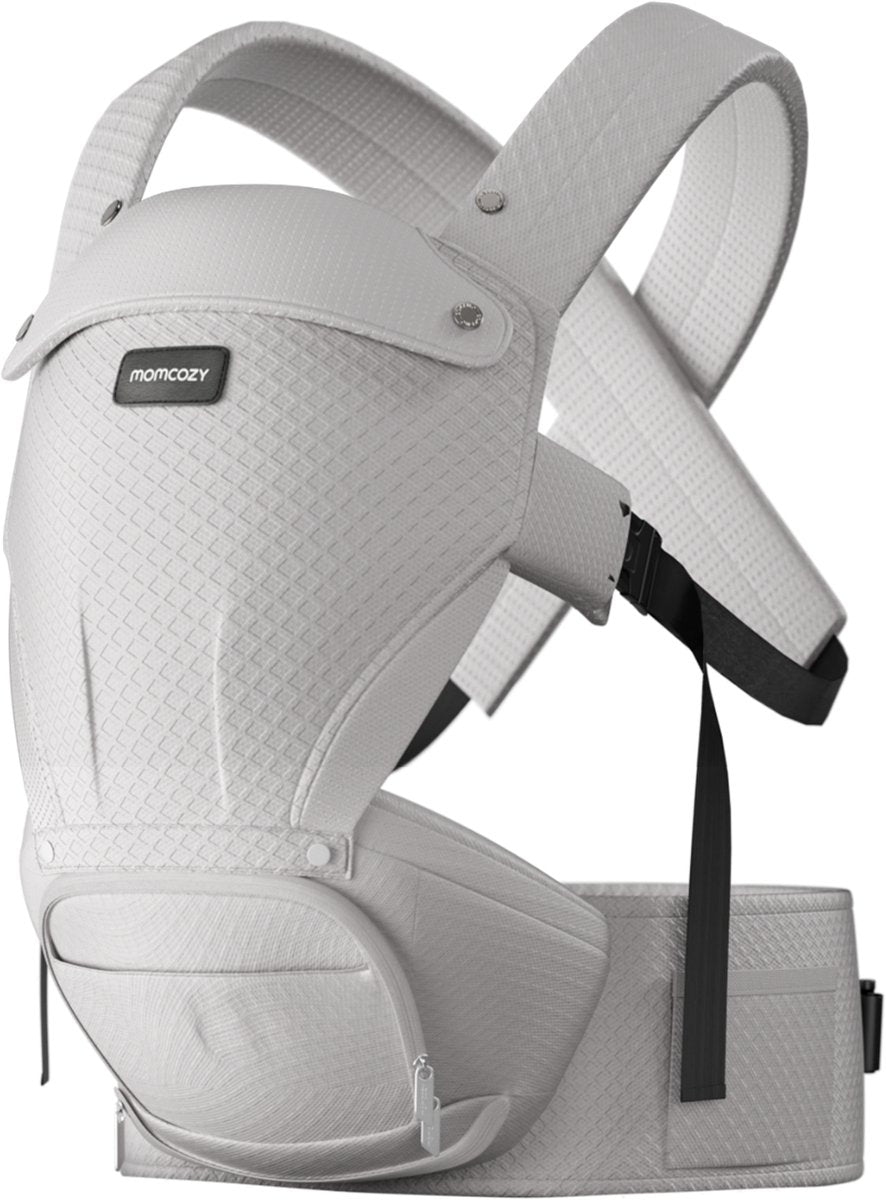 Momcozy - marsupio per neonati e bambini con seggiolino - da 0 a 36 mesi - marsupio anteriore e posteriore - ergonomico