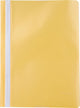 Cartella a fissaggio rapido Pergamy, ft A4, pp, conf. da 5, giallo