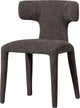 Silla de comedor Woood permit - tejido - marrón espresso - 78x52x53 cm