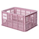Basil fietskrat S - klein - 17.5 liter - roze