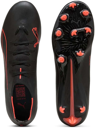 Scarpe sportive unisex Puma ultra 6 match fg ag - nere-rosse