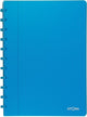 Cuaderno de moda Atoma, ft a4, 144 páginas, cuadros comerciales, turquesa transparente