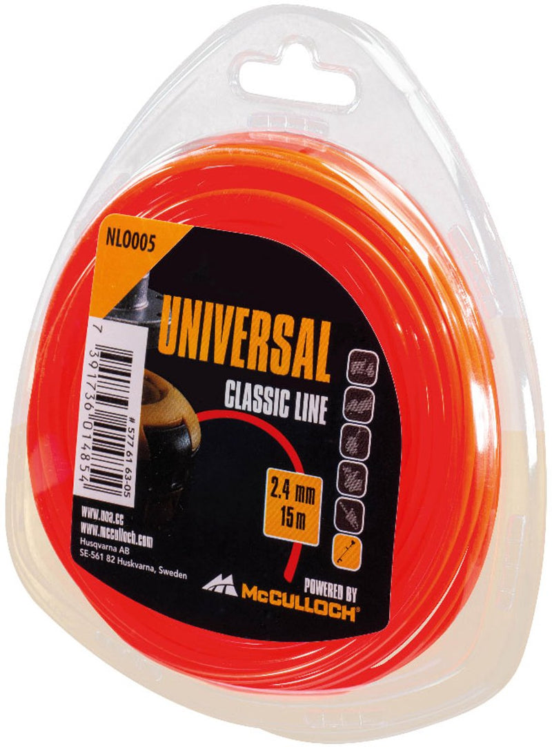 Gardena mcculloch nlo 006 hilo de nailon 3,0 mm x 10 m - redondo