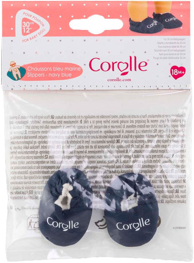 Corolle Navy Blue Slippers for Baby Pop 30cm