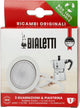 Bialetti blister 3 gasket - 1 filter 1t new moka fiammetta dama express rainbow