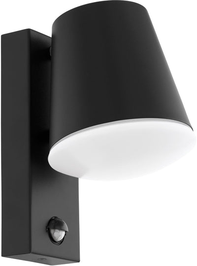 Lampada da parete da esterno Eglo caldiero - sensore di movimento - e27 - 24 cm - bianco antracite