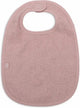 Jollein - babero de rizo - algodón - con velcro - rosa salvaje