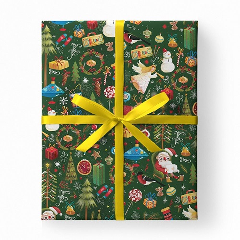 Rol inpakpapier kerst. 0,70x200 met