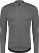 Bbb cycling essence ls - fietsshirt heren lange mouwen - 10-15 °c - ademend mtb en wielrenshirt met 3 achterzakken - donker grijs