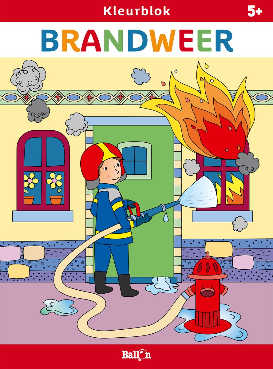 Ballon media n.v. kleurblokken 0 - kleurblok brandweer
