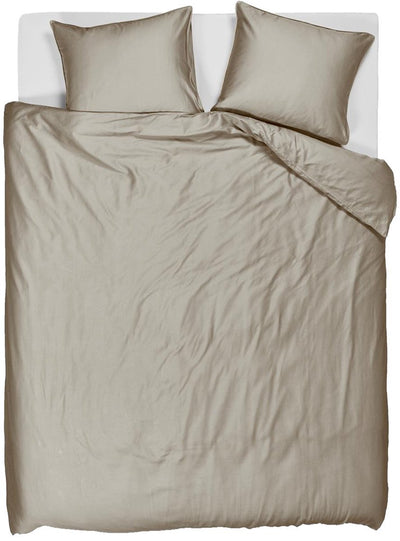 Funda nórdica con cambio de ropa de cama - liso - camas gemelas - 260x200 220 - arena