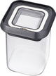 Tarro Gefu para despensa de 180 ml – vidrio de acero inoxidable – hermético – para hierbas y especias