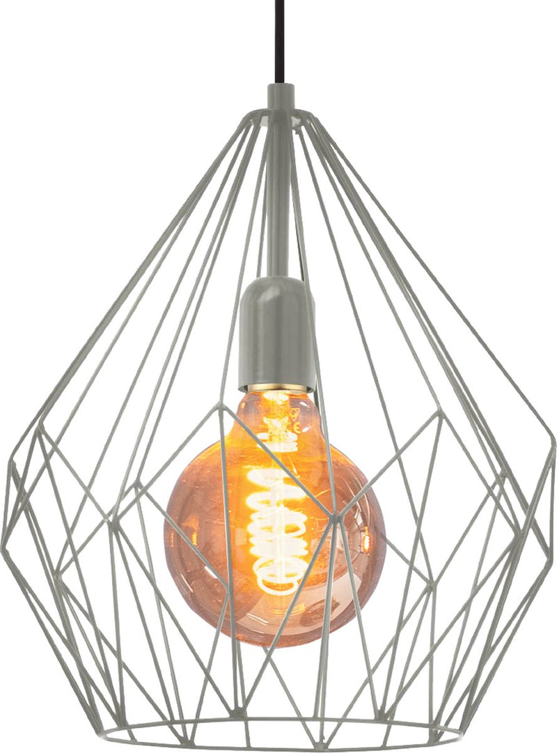 Eglo carlton hanglamp - e27 - ø 31 cm - mat grijs