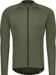 Maglia da ciclismo a maniche lunghe Bbb Cycling Transition per uomo e donna - 10-15 °C - Maglia da mtb e da ciclismo con 3 tasche posteriori - Verde oliva