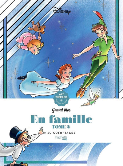 Hachette grands blocs disney en famille tome 2 - coloring book for adults