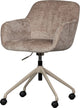 Woood morros bureaustoel - polyester - taupe - 88x57x60
