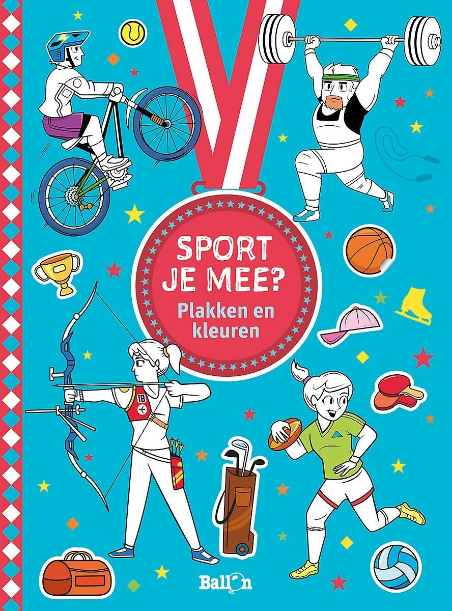 Sport je mee? plakken en kleuren
