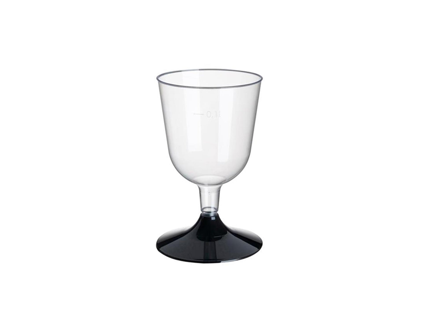 Papstar 20 bicchieri da vino bianco 0,1l cristallino