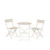 Decoris bistroset off-white staal ø60xh71cm