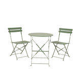 Set bistrot Decoris acciaio verde ø60xh71cm - afbeelding 1