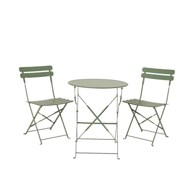 Decoris bistroset helsingborg staal outdoor groen ø60xh71cm