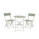 Conjunto de bistró Decoris verde acero ø60xh71cm