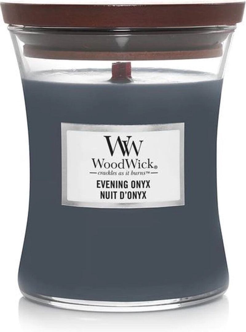 Vela mediana Woodwick - ónix vespertino
