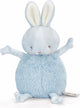 Bunnies by the bay coniglio roly-poly - animale di peluche - peluche per bambini - dettagli ricamati - 13 cm - blu