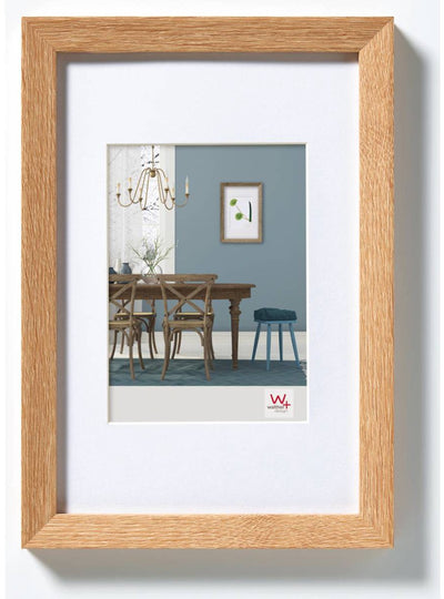 Walther fiorito - cornice in legno mdf - misura foto 10x15 cm - rovere chiaro