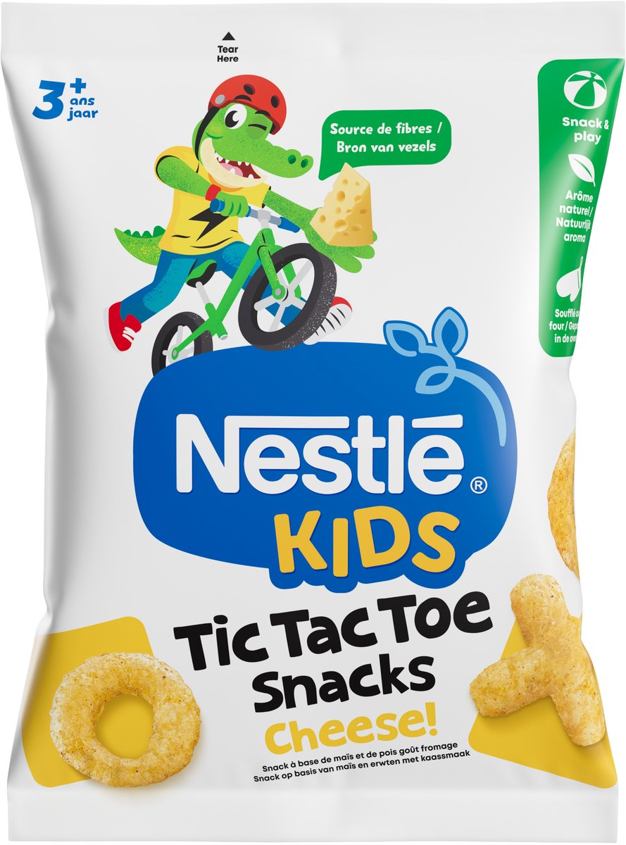 Nestlé snack per bambini tris al formaggio - spuntino per bambini piccoli - 3+ anni - 6 x 42 g