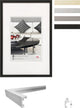 Sedia Walther - cornice per foto - dimensione foto 29,7x42 cm (din A3) - nera