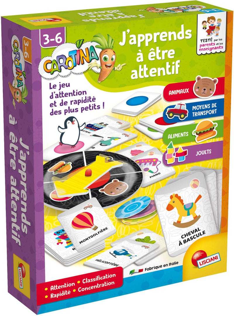 Lisciani carotina plus j'apprends una atención justa