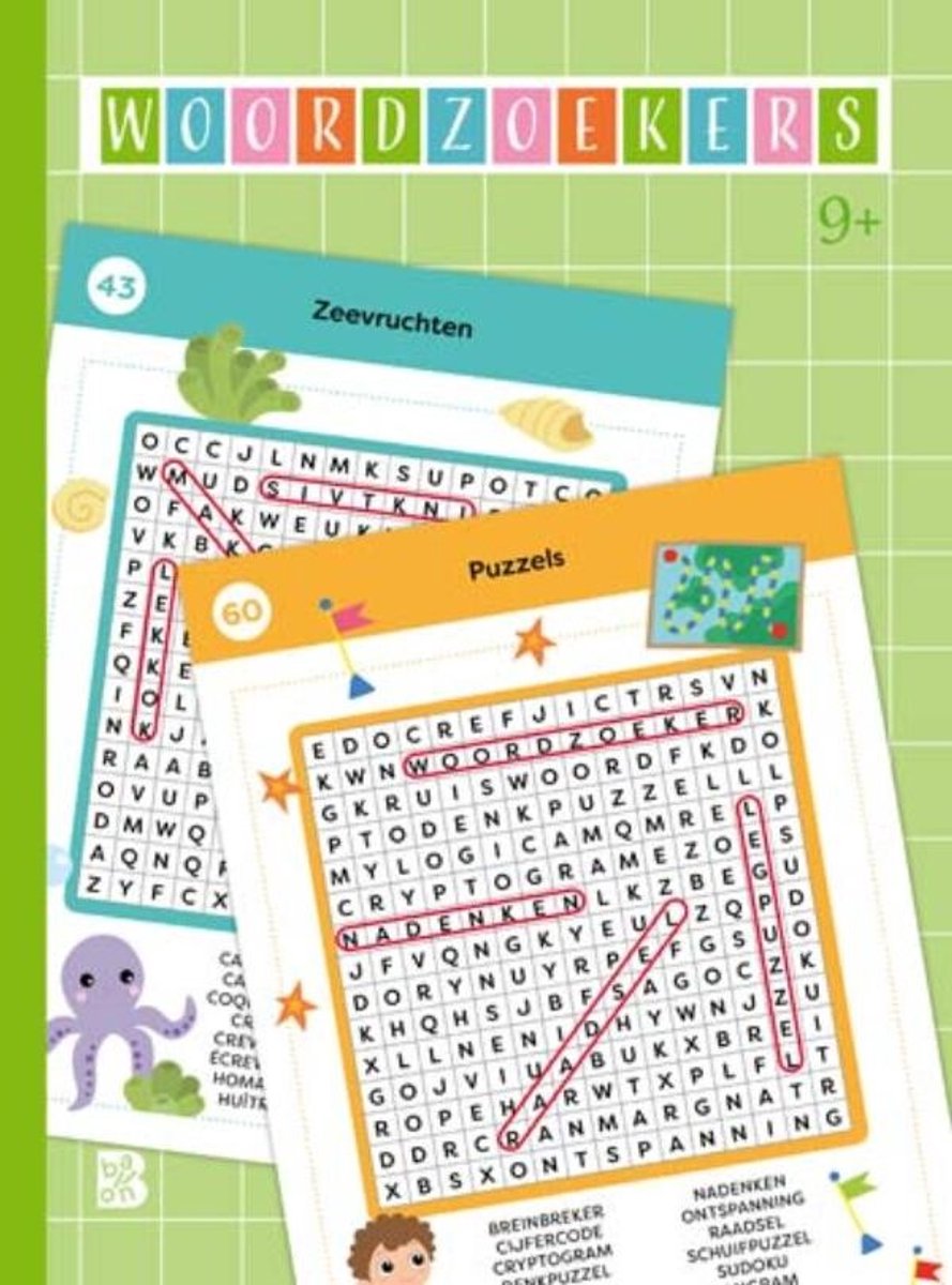 Puzzle books 1 - word searches 9+