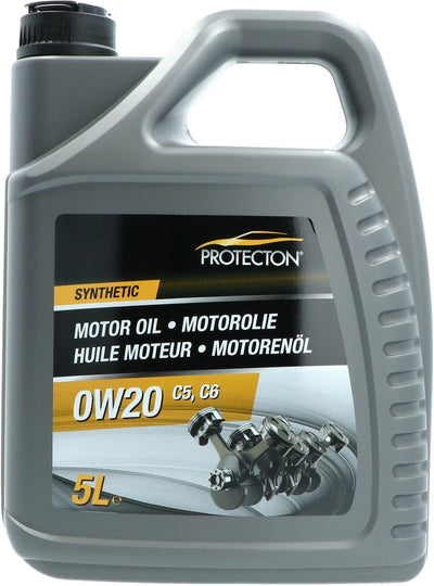 Protecton engine oil synthetic - mid-saps - fuel saving - 0w-20 c5 - anti-wear and anti-corrosion properties - 5 liters
