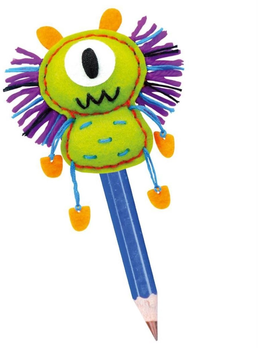Avenir potloodtopper monster - creatief knutsel speelgoed voor kinderen