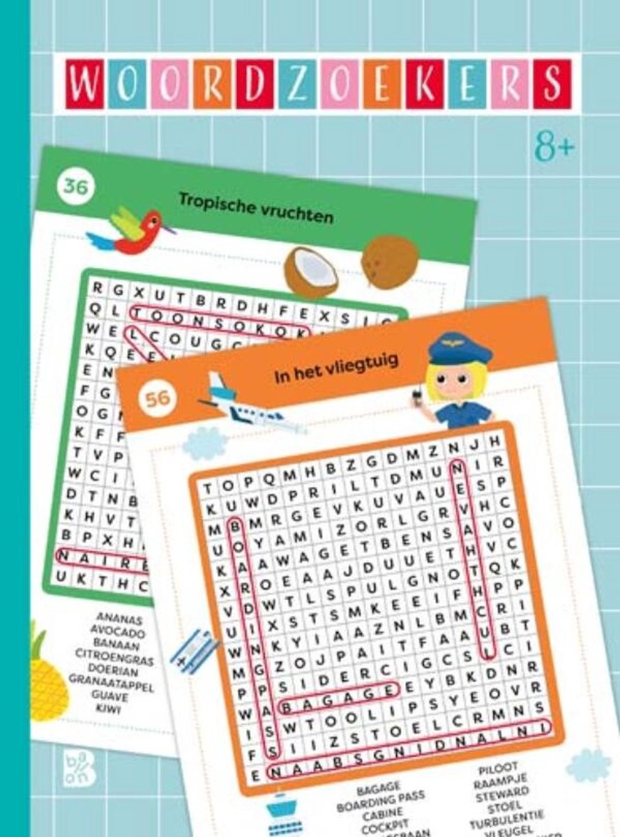 Puzzelboeken 1 - woordzoekers 8+