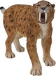Statuetta Collecta - tigre dai denti a sciabola - (xl) - preistoria - dipinta a mano - miniatura