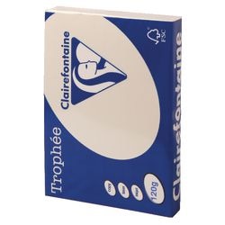 Gekleurd papier clairefontaine a4 120 g m² mat crème 250 vellen