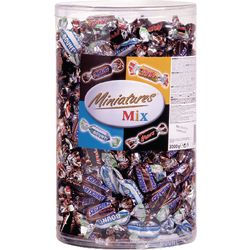 Le miniature di Chocolate Mars mescolano 3kg scatola 296 pezzi