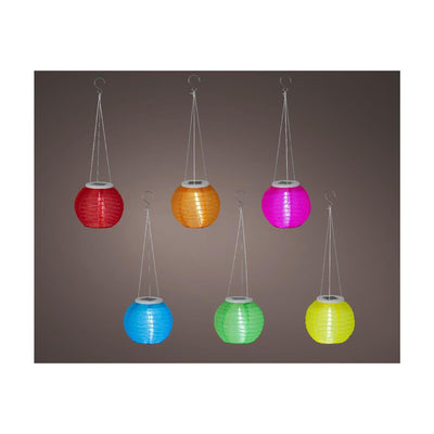 Lumineo solar lantern nylon ø15xh10cm