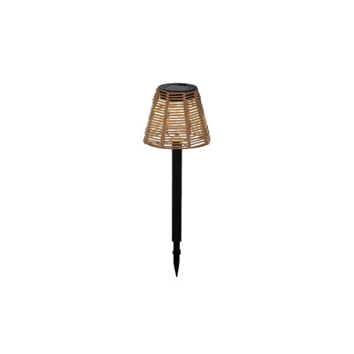 Lumineo solar plug-in lamp wicker ø12xh30cm