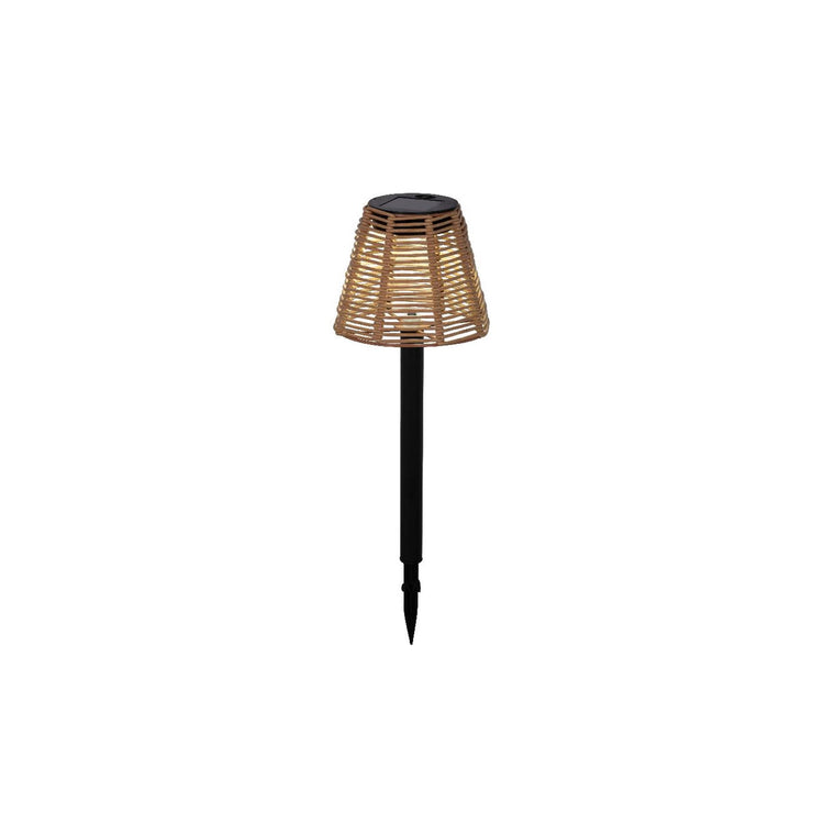 Lampada solare da presa Lumineo in vimini ø12xh30cm