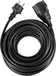 Cavo prolunga Q-link - con terra - ip44 - h05rrf - 3 x 1,5 mmâ² - 12 m - nero