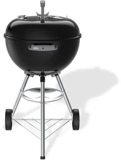 Bollitore Weber bar-b - griglia ø 47 cm - barbecue a carbonella - nero - vassoio raccolta cenere - 2 ruote durevoli e resistenti agli agenti atmosferici - termometro sul coperchio - 2 ganci portautensili - resistente ai graffi e alla ruggine