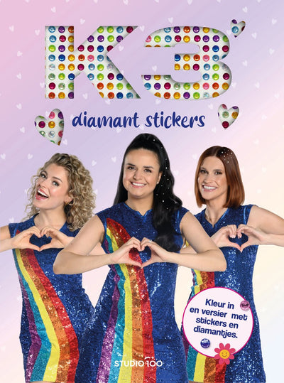 Libro da colorare Studio 100 k3 - adesivi con diamanti
