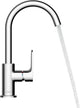 Hansgrohe rebris s - miscelatore lavabo - funzionamento monocomando - con piletta - dimensione 210 mm - bocca girevole - nero opaco