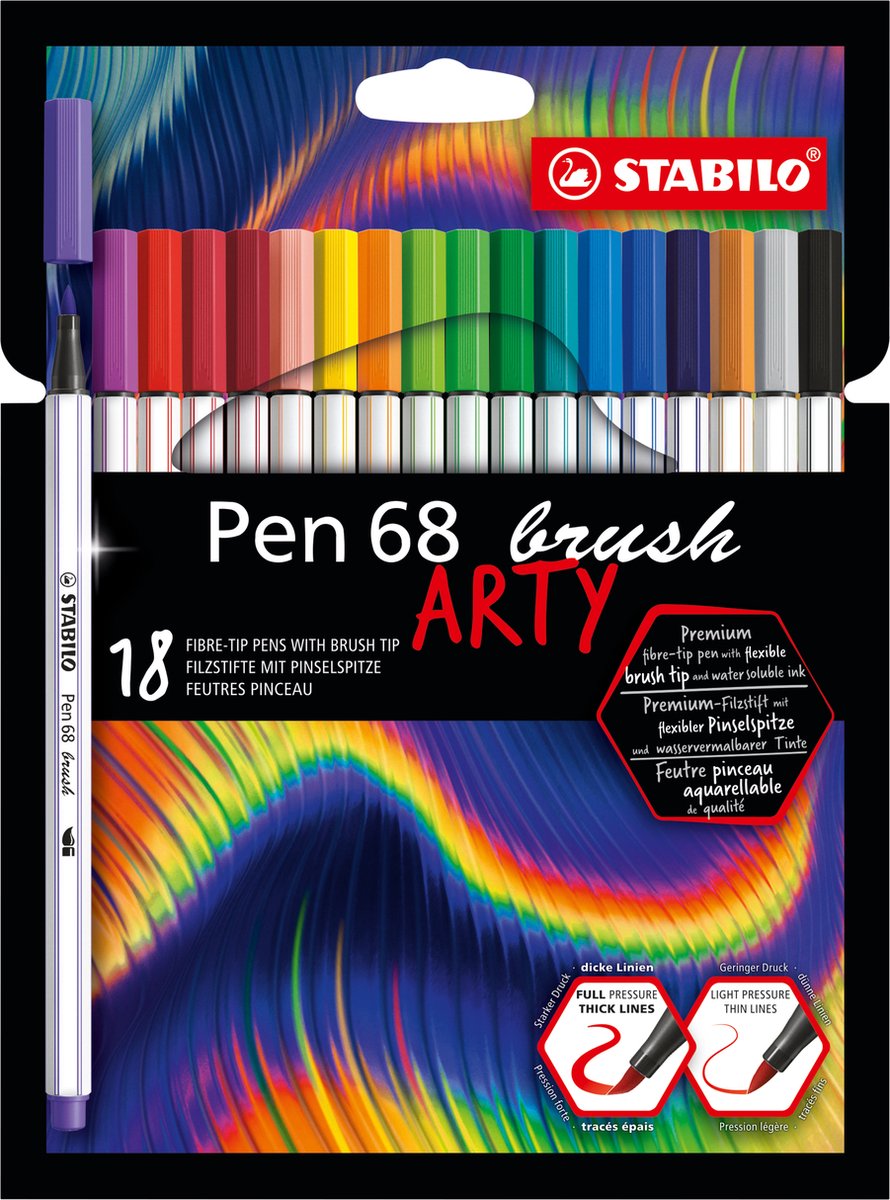 Stabolo penna 68 pennello arti in feltro -tip 18st.